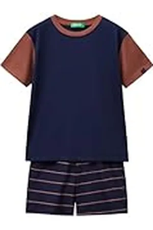 Benetton Pig(T-shirt + short) 30960P08R pyjamaset, , XXS voor kinderen, , XXS