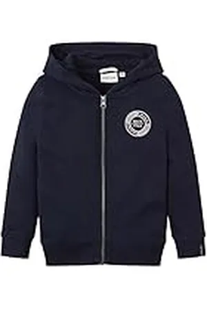 TOM TAILOR Jongens Jas met capuchon met logoprint 1029979, , 116-122
