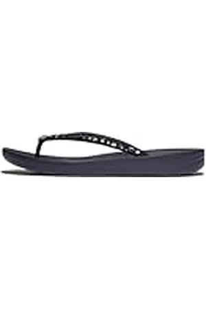 FitFlop Dames iQUSHION Multi-Crystal Ergonomische FLIP-Flops, Navy, 5 UK, , 38 EU