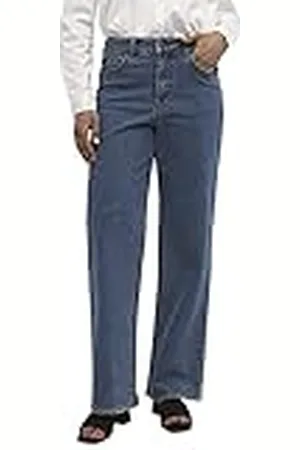 Object Dames Wide Fit Jeans Mid Waist, , S