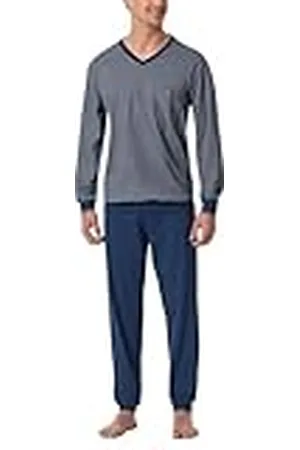 Schiesser Herenpyjama lang met manchetten - Nightwear set, , 48, , 48