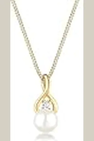 Elli Halsketting Infinity Unendlichkeit Topas 585 Gelbgold