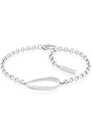 Calvin Klein Dames PLAYFUL ORGANIC SHAPES collectie ketting armband in roestvrij staal, Eén maat, Roestvrij staal, Geen edelsteen