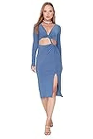 Trendyol Jurk - Blauw - Bodycon, , 60