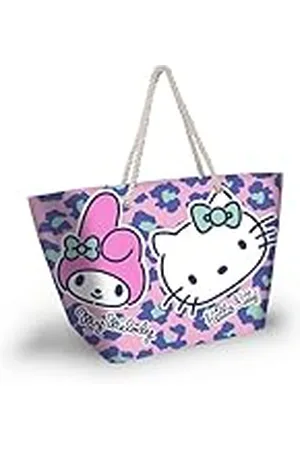 KARACTERMANIA Sanrio Hello Kitty Safari-Soleil strandtas, roze, 52 x 37 cm, , Eén maat, Soleil Strandtas Sanrio