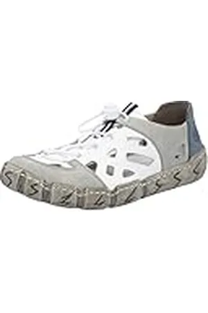 Rieker Dames Slipper Sportief Lederen Sneaker Cut-Outs Elastiek 940366, , 42 EU