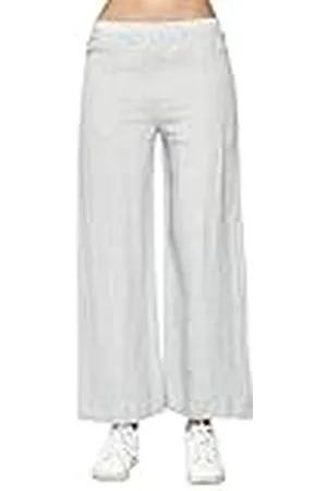 Bonamaison Dames Fluid Mid-length jurk met ronde kraag en zakken Casual