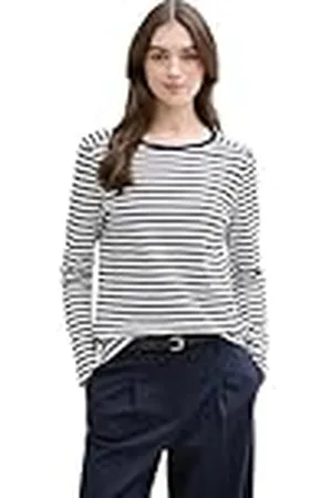 TOM TAILOR T-shirt met lange mouwen voor dames, , L