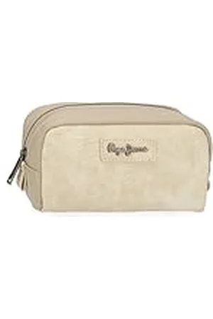 Pepe Jeans Jana toilettas, , 17 x 9 x 6,5 cm, polyester, met details van kunstleer van Joumma Bags, , Eén maat, toilettas