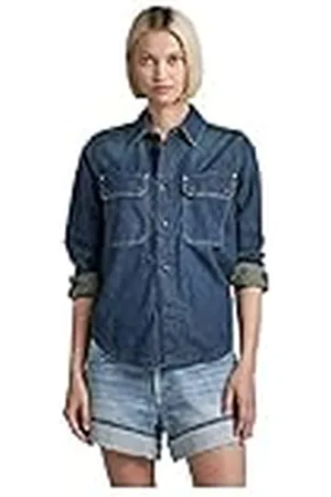 G-Star Raw Evergreen Shirts met flap pocket voor dames, , S