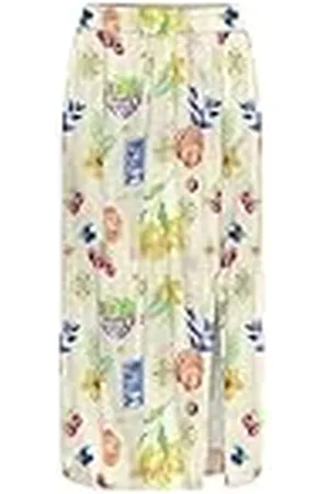 ONLY Dames Onlnova Life Vis Lamar Slit Rok AOP, , S