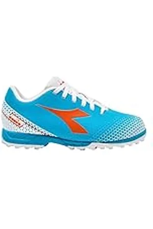 Diadora PICHICHI 6 TF JR voetbalschoenen, blauw fluo/wit/oranje, 32 EU, , 32 EU