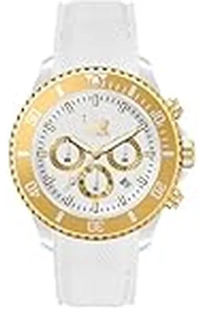Ice-Watch ICE chrono White gold - Wit dameshorloge met siliconen bandje - Chrono - 021595 (Medium)