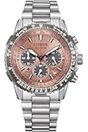 Citizen Uniseks horloge Eco-Drive Promaster Air Navihawk Solar Chronograaf met roestvrijstalen band 40 mm diameter in verschillende varianten, , Modern