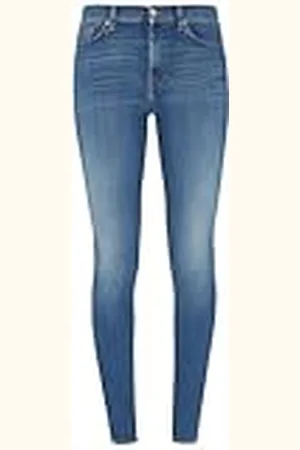 7 for all Mankind Dames Hw Skinny Slim Illusion Luxe Lovestory Jeans, , 25W