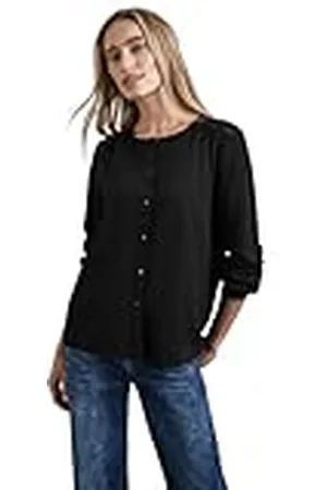Street one Structuurblouse met borduurwerk, , 34