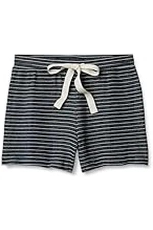 Amazon Lichtgewicht lounge badstof pyjama voor dames, marinewitte mini-streep, XX-Large