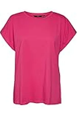VERO MODA Dames VMPIA SS Wide TOP NOOS T-shirt, Pink Yarrow, M, , M