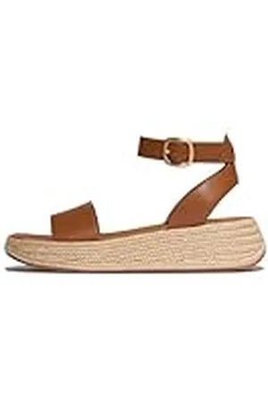 FitFlop Vrouwen F-Mode Espadrille lederen platte A/riem sandalen, , 6.5 UK, , 40 EU