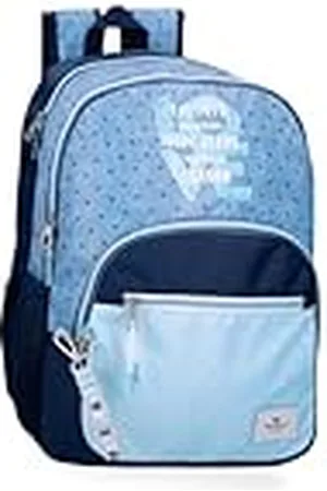 Pepe Jeans Noni Denim rugzak met twee vakken, aanpasbaar aan trolley, , 32 x 44 x 22 cm, polyester van Joumma Bags, , Eén maat, Rugzak met twee vakken, aanpasbaar aan de trolley