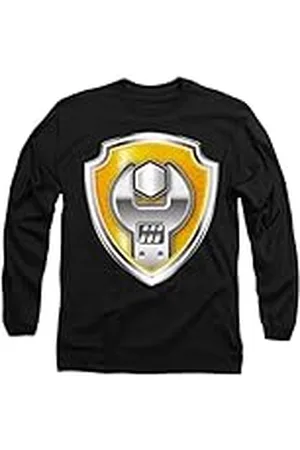 Paw Patrol New boundary designs, inc. Rubble Badge T-shirt met lange mouwen voor heren, , S voor volwassenen, uniseks, , S