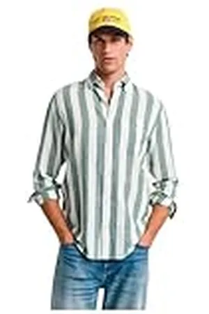 GANT REG COTTON LINEN BOLD STRIPE SHIRT, , 3XL
