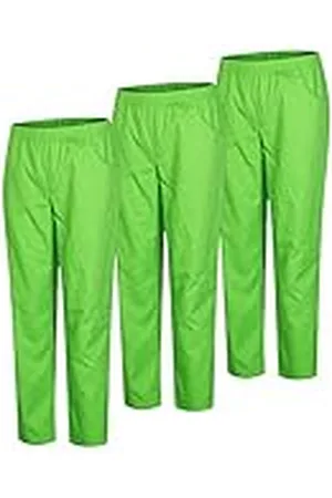 MISEMIYA Verpakking van 3 stuks - Unisex SANALITEIT Broek - Medische uniformen Sanity Uniformen Werkbroek - Ref. 8312 * 3 stuks, appelgroen 21, XL