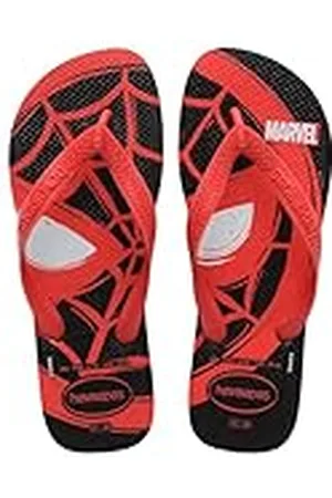 Havaianas Top Marvel-logomanie, comfortabele flip-flops, licht en duurzaam, iconisch Marvel-superheldenpatroon, voor heren, red crush, 39/40 EU