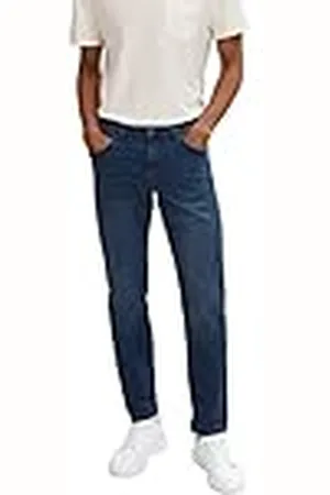 TOM TAILOR Herenjeans Marvin Straight, 10136 - Donkerblauw Denim, 31W/32L