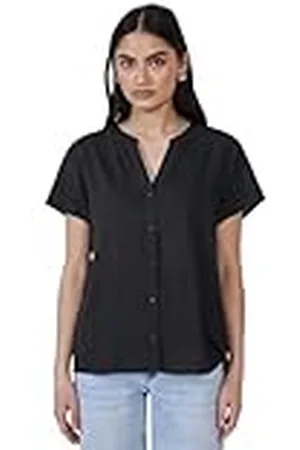 Street one Blouse met korte mouwen in effen kleur, , 36