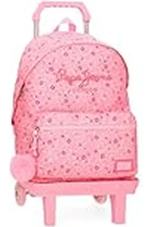 Pepe Jeans Alenka schoolrugzak met trolley, 39,6 cm (15,6 inch), , 31 x 42 x 17,5 cm, polyester, 16,93 l, van Joumma Bags, , Eén maat, schoolrugzak met trolley