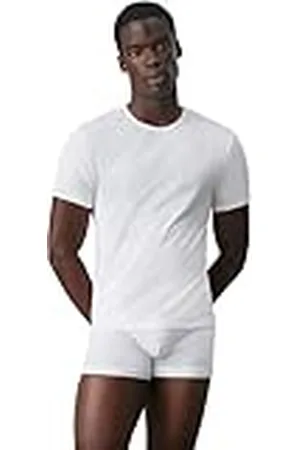 Calvin Klein Heren T-shirts korte mouwen ronde hals ronde hals, (white), S
