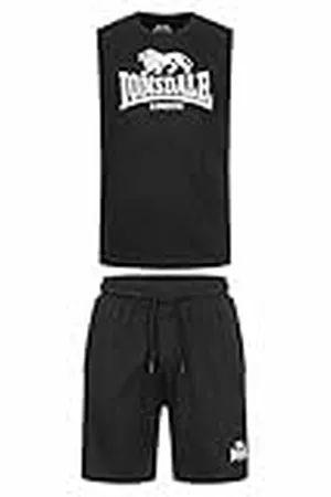 Lonsdale London Heren mouwloos T-shirt & shorts set normale pasvorm ALLANTON L 117434 117434