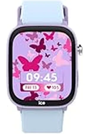 Ice-Watch ICE smart junior 3.0 FM Purple Soft blue - Paarsgeolokaliseerbaar verbonden horloge voor meisjes met siliconen band - 024550 (1,75 inch)