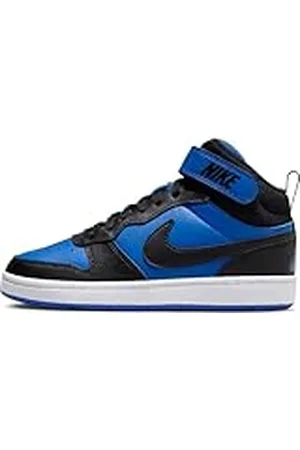 Nike Court Borough Mid 2 Kinderschoenen, koningsblauw/zwart-wit, 38 EU, , 38 EU