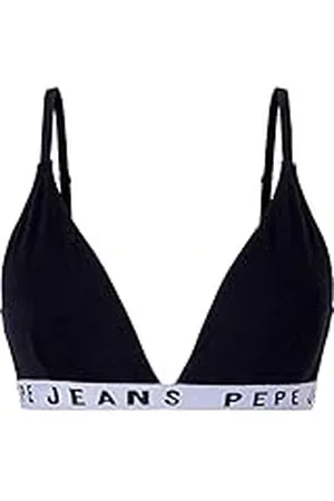 Pepe Jeans Dames Logo BH B, zwart, XS, Zwart, XS