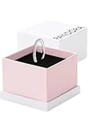 PANDORA Timeless Funkelnder Band-Ring aus Sterling Silber mit vergoldeter Metalllegierung, Cubic Zirkoniastein verziert, Größe: 54, 162999C01-54