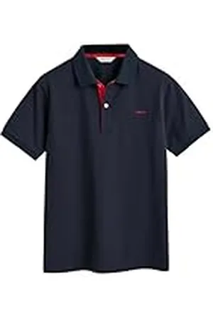 GANT Unisex Contrast Pique Rugger Poloshirt voor kinderen, , 158-164