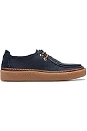 Clarks Heren Clarkwood Moc Derby, Navy Nubuck, 9 UK, , 43 EU