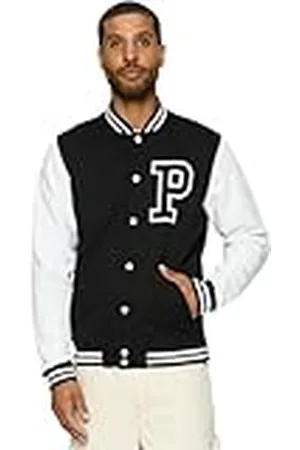 Mister Tee Pray College Jacket Blk/Wht XL Jas, Heren, , XL
