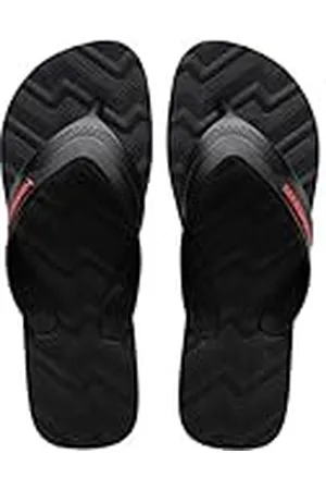 Havaianas Track Waves, comfortabele flip-flops, veilig en duurzaam, brede en afgeronde banden en anatomische zool met tekening, heren, Zwart, 45/46 EU