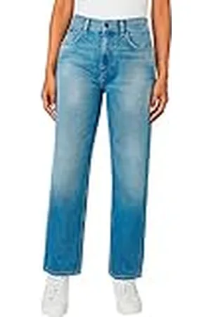 Pepe Jeans Dover Jeans voor dames, Blauw (Denim-hq3), 33W / 32L
