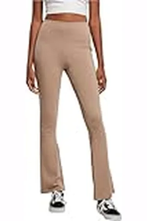 Urban classics Vrouwen Biologische Stretch Jersey Bootcut Leggings Yoga Broek, , 5XL