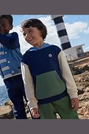 Petit Bateau Sweatshirt met capuchon voor kinderen en jongens, , 5 jaar
