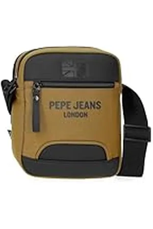 Pepe Jeans Bromley schoudertas, riemtas, reisaccessoires, polyester, verschillende maten, zwart, groen, rood, grijs, polyester van Joumma Bags, , Eén maat, Dubbele schoudertas