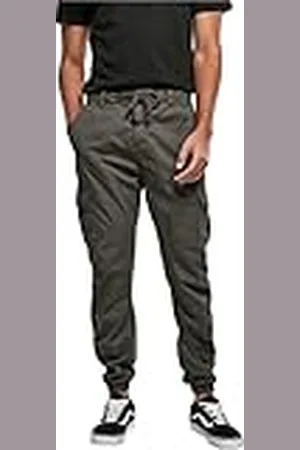 Urban classics Cargo joggingbroek heren broek, Donkergrijs, XXL
