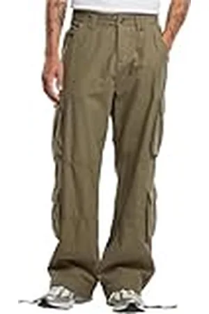Urban classics Herenbroek Double Cargo Pants Olive 38, , 38