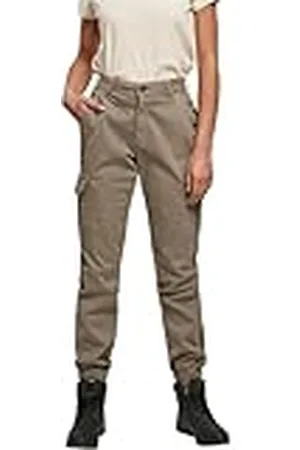 Urban classics Cargobroek voor dames, hoge taille, cargo-broek met opgestikte zakken, verkrijgbaar in vele kleuren, maten 26-34, , 31