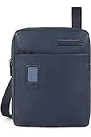 Piquadro Akron Schoudertas, leer, 22 cm, , Eén maat