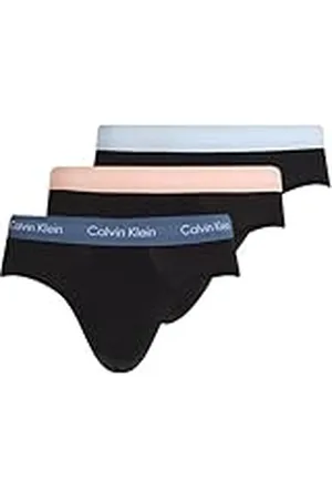 Calvin Klein Heren HIP BRIEF 3PK 0000U2661G Hip Brief, Zwart (B- VINT IND, MLN FRENZY, H BLAUW WBS), S, , S